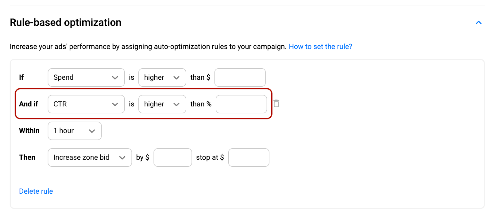 Rule-based campaigns Rule-based campaigns